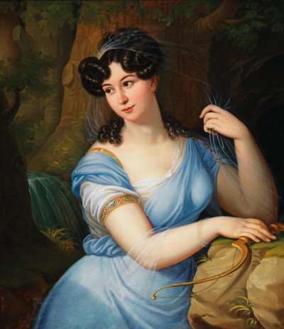 Retrato de una joven aristócrata polaca (?) de Franciszek Ksawery Lampi